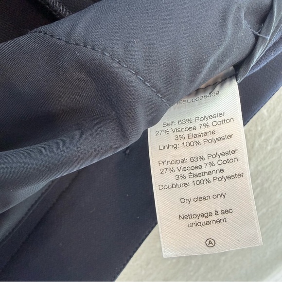 Veronica Beard -women’s Renzo straight leg pants navy  tailored crop trousers 16 - Picture 10 of 10